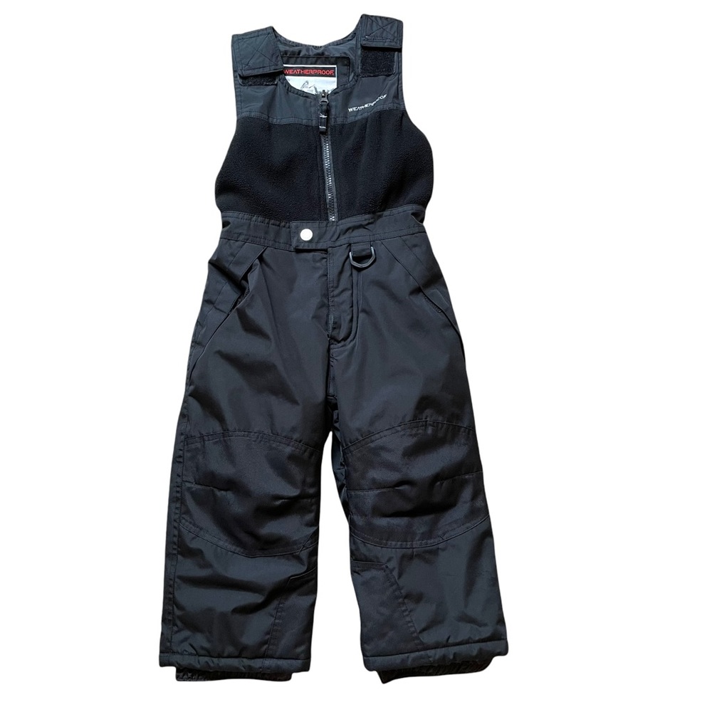 Weatherproof Kids Black Snow Bib